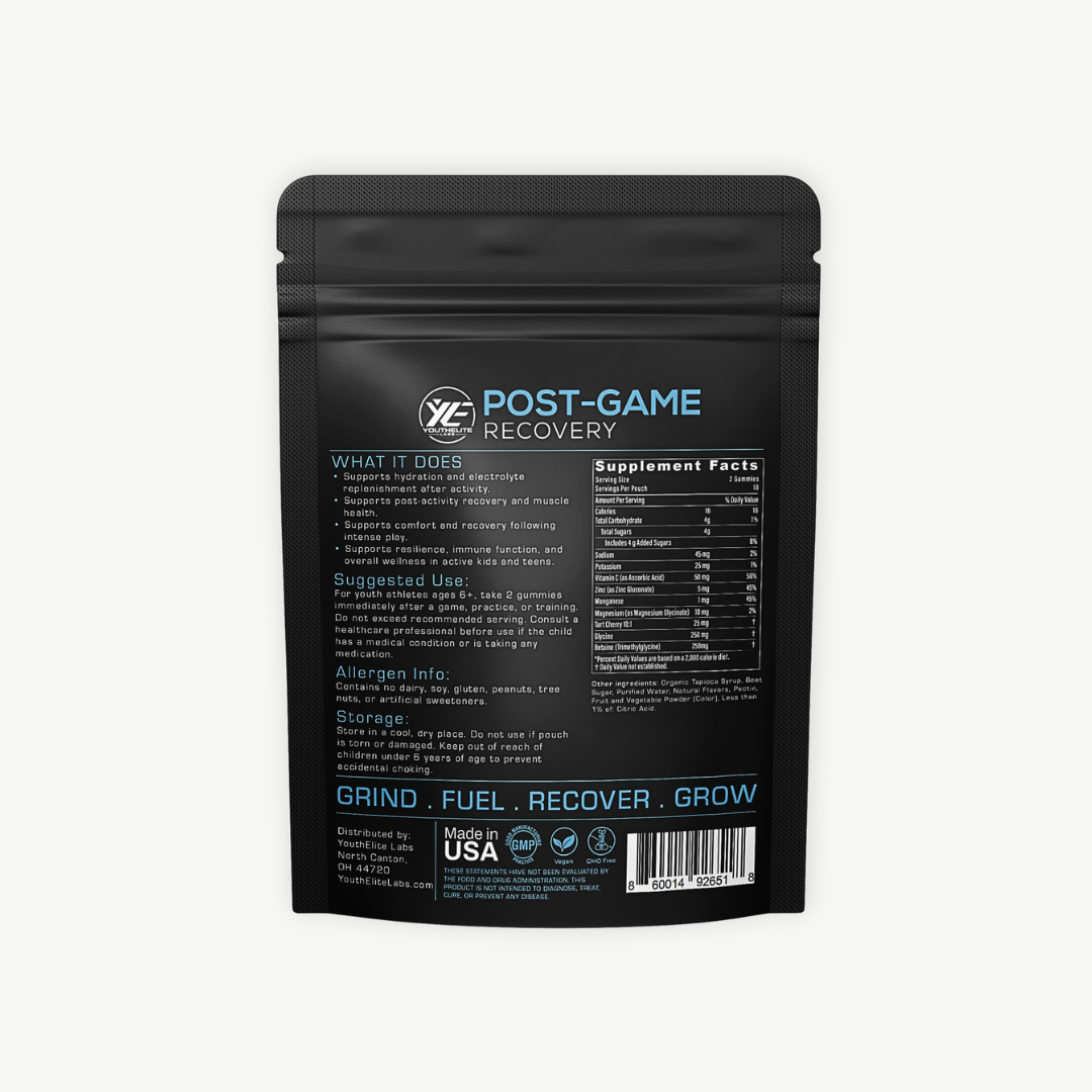 Post-Game Recovery Gummies for Youth Athletes
