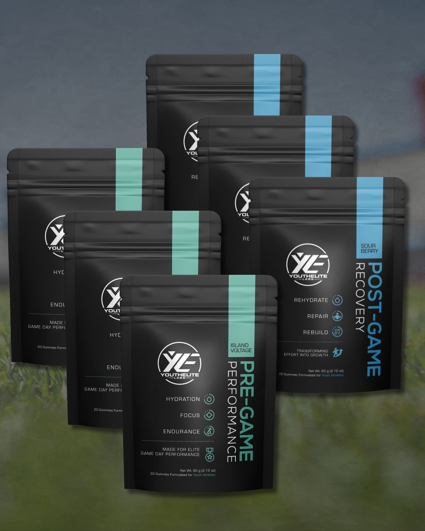 Pre-Game + Post-Game Gummies Bundle for Youth Athletes